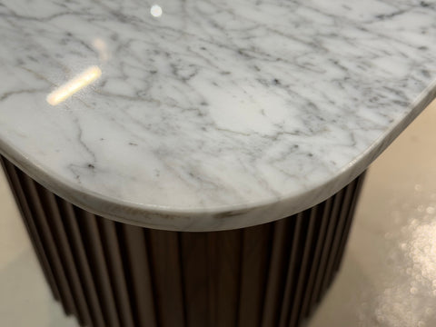 Bari Marble Side Table, White
