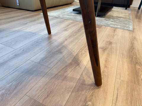 Axel Round Solid Wood Dining Table (120cm), American Black Walnut