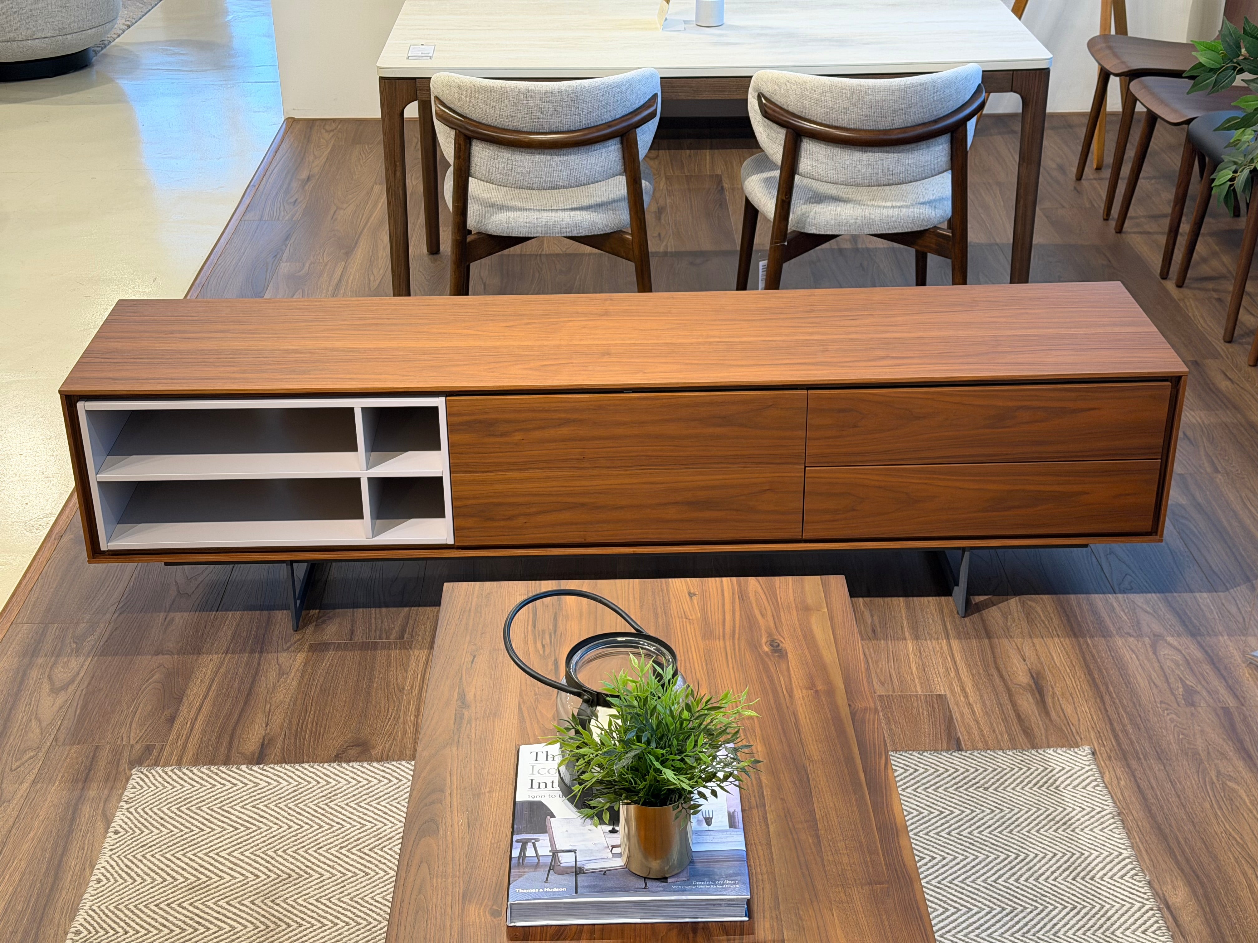 Janson Wood TV Console, American Walnut
