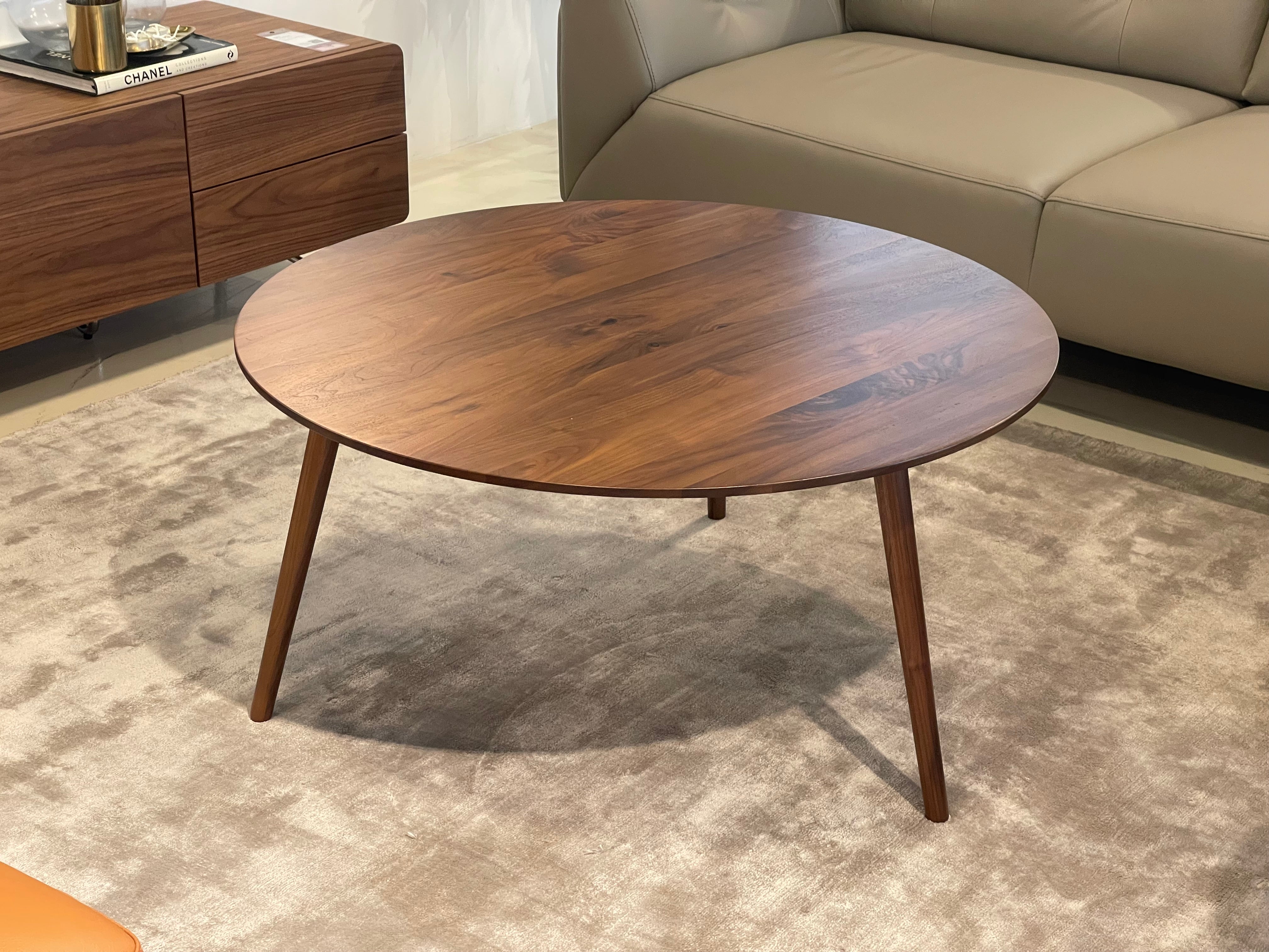 Eva Solid Wood Coffee Table, American Black Walnut