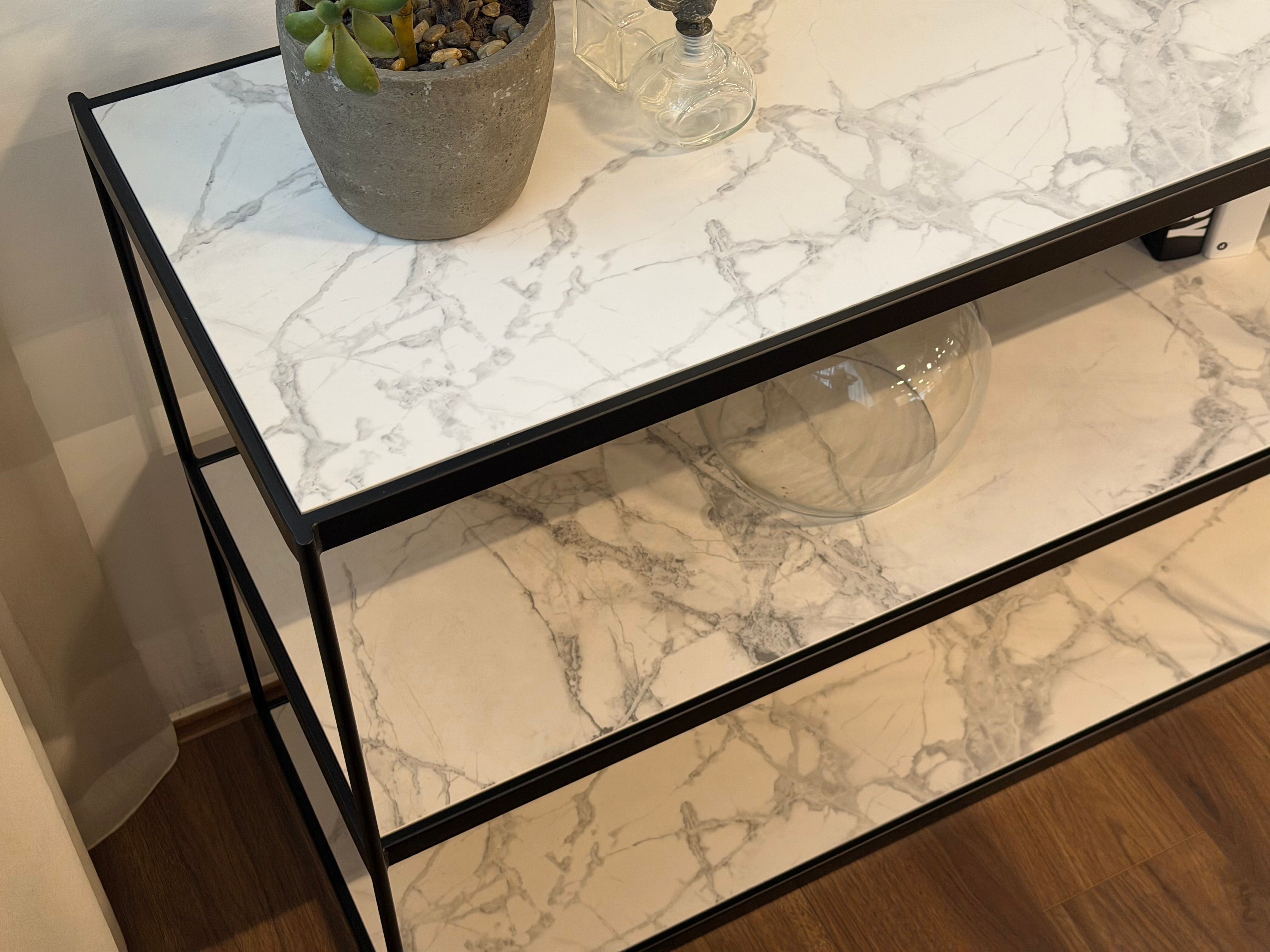 Lucca Low Shelf, Sintered Stone