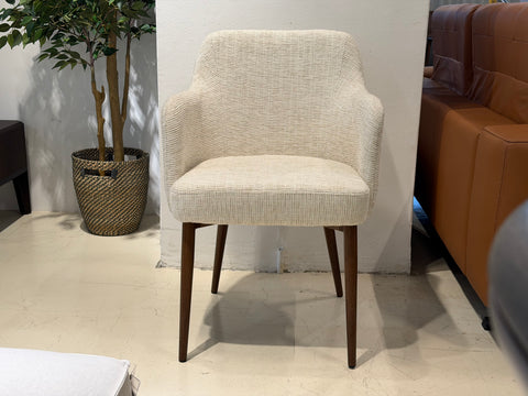Charles Fabric Dining Arm Chair, Beige Sand