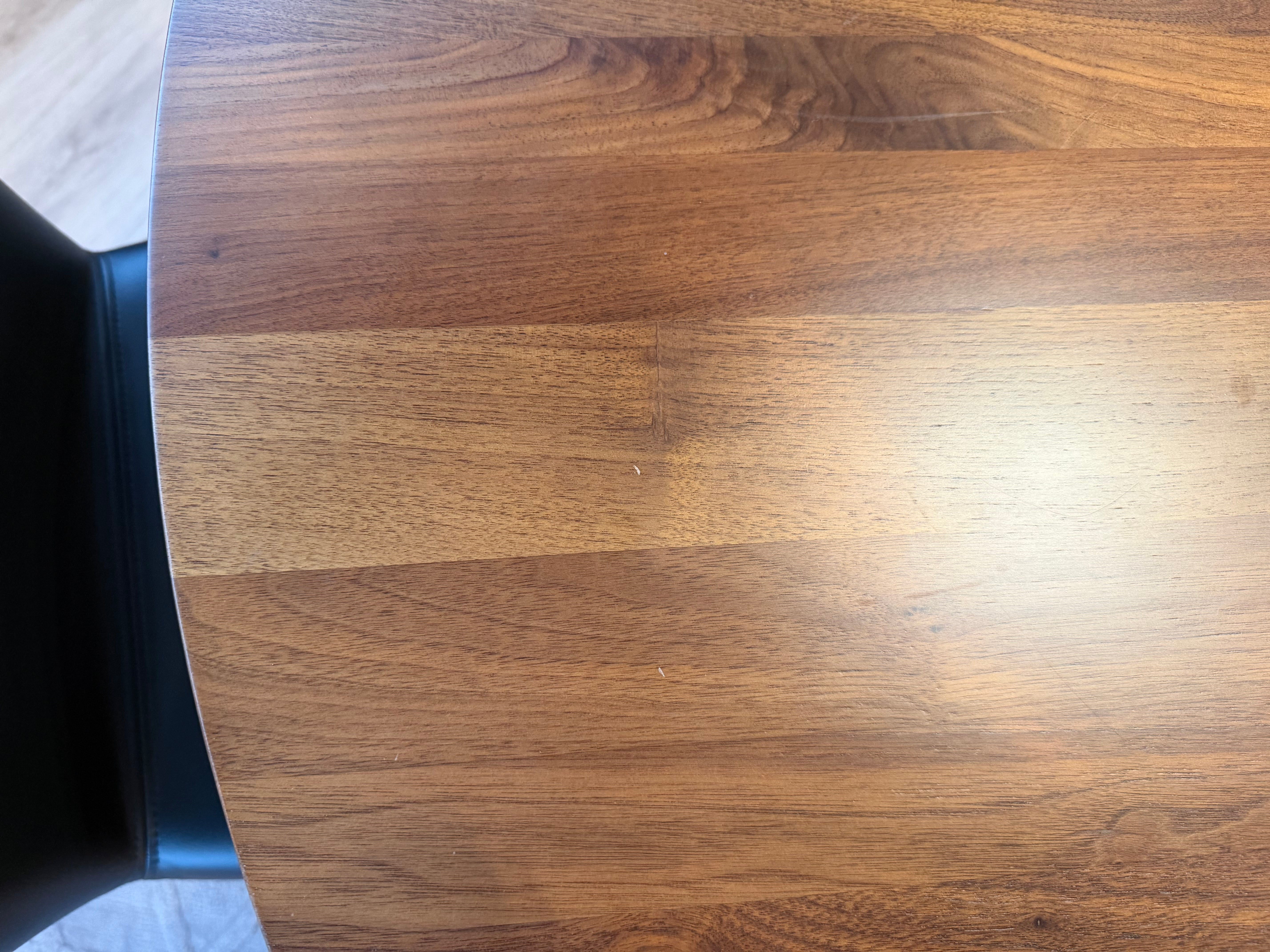 Axel Round Solid Wood Dining Table (120cm), American Black Walnut