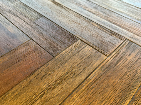 Austin Herringbone Solid Wood Coffee Table