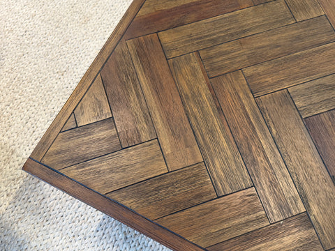 Austin Herringbone Solid Wood Coffee Table