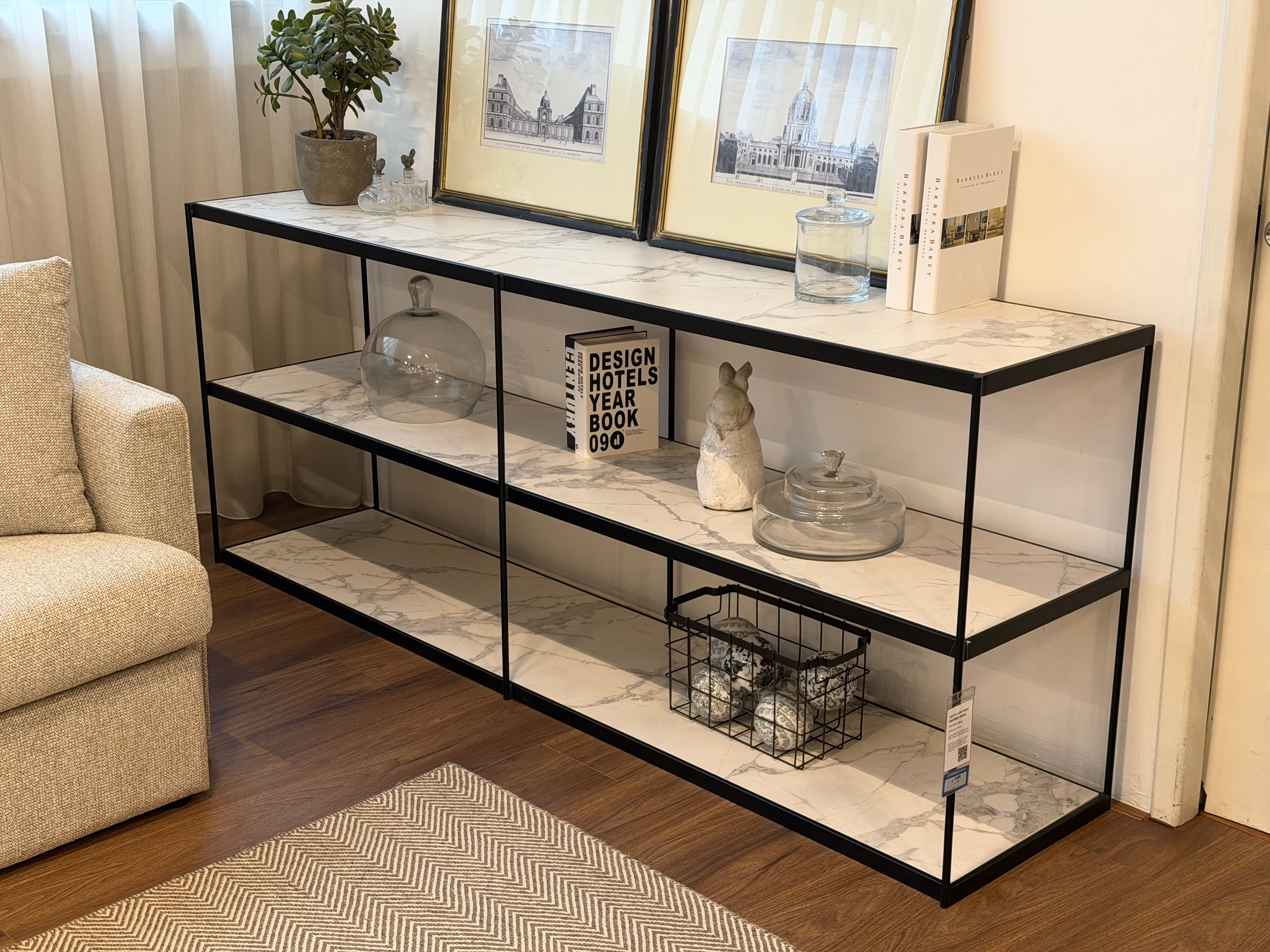 Lucca Low Shelf, Sintered Stone