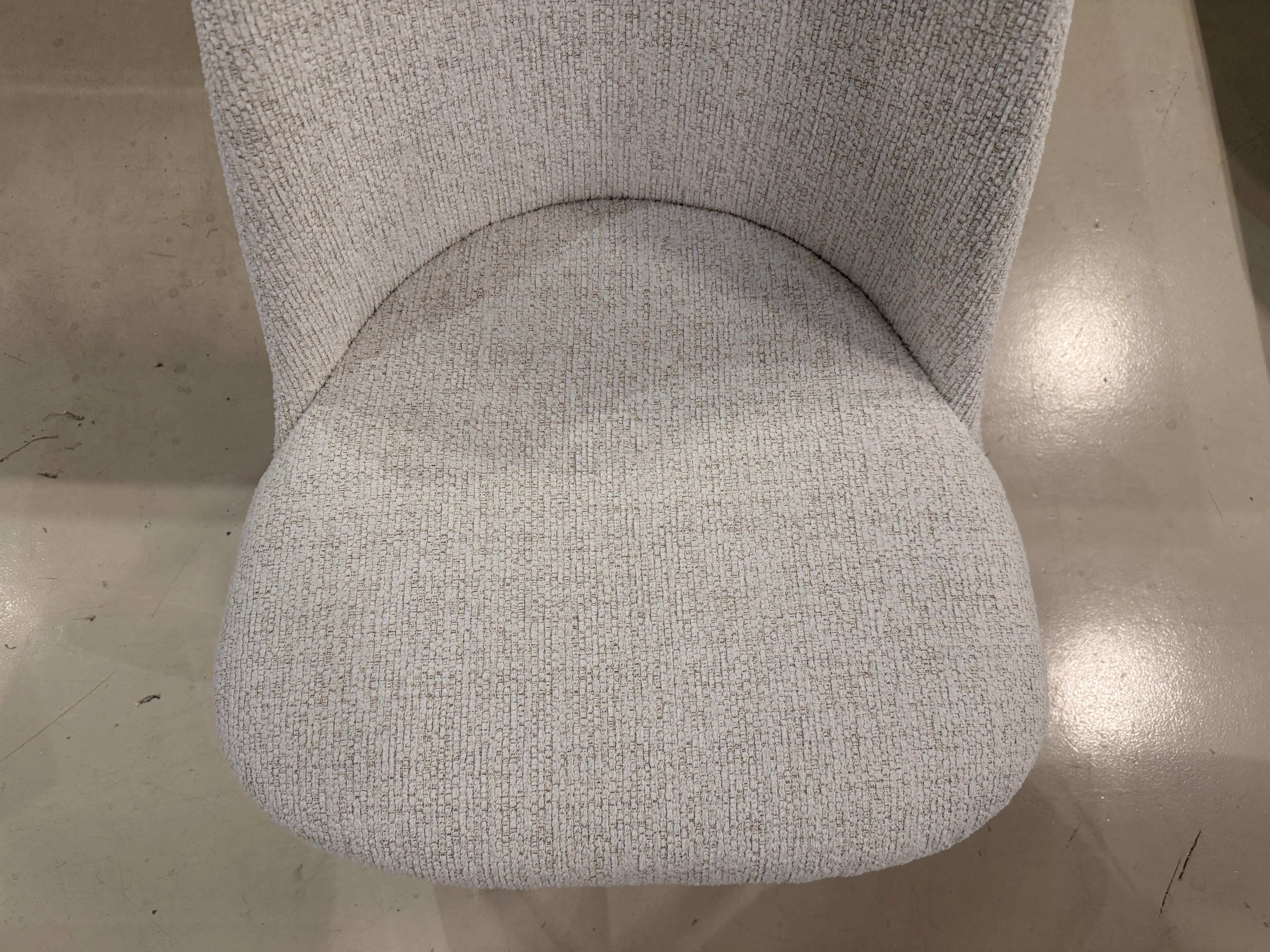 Beatrice Solid Wood Fabric Dining Chair, Chalk