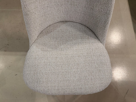 Beatrice Solid Wood Fabric Dining Chair, Chalk