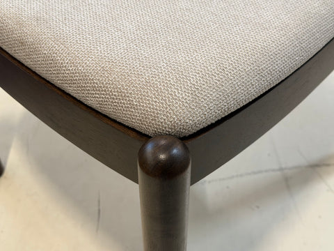 Finn Rattan Dining Chair, Frost White - Water Repellent Fabric