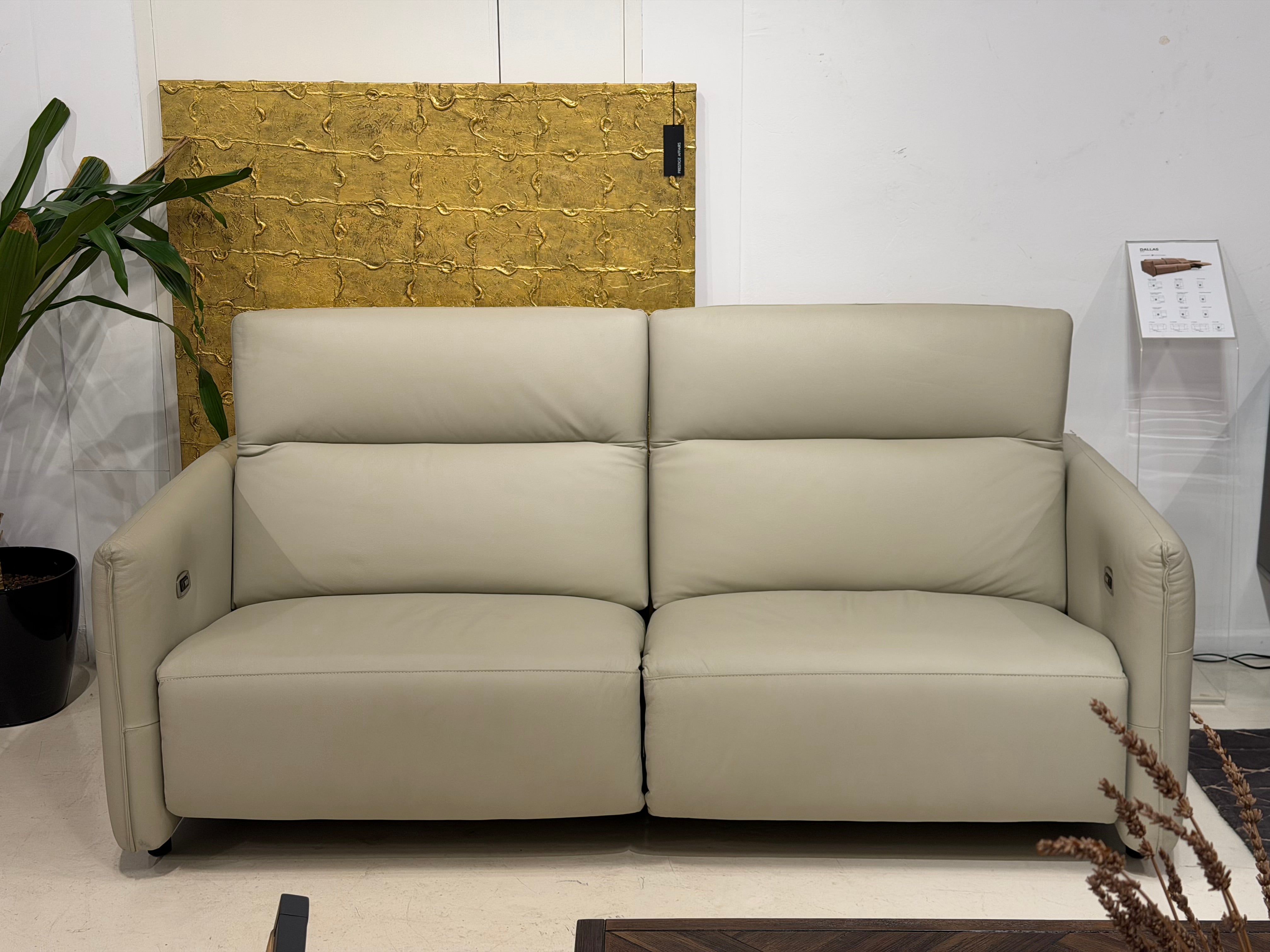 Dallas (Max) 2 Seater Recliner Leather Sofa