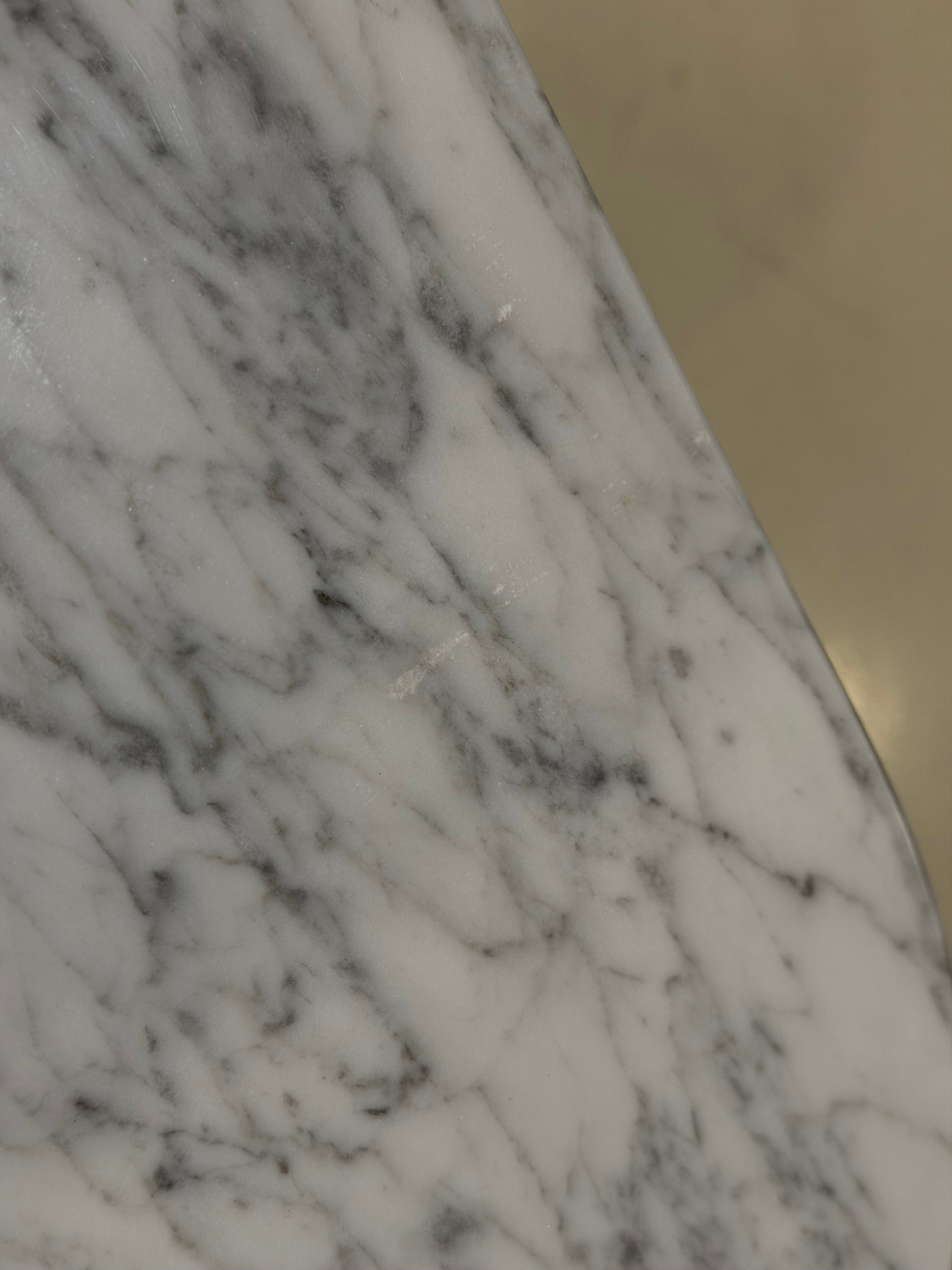 Bari Marble Side Table, White