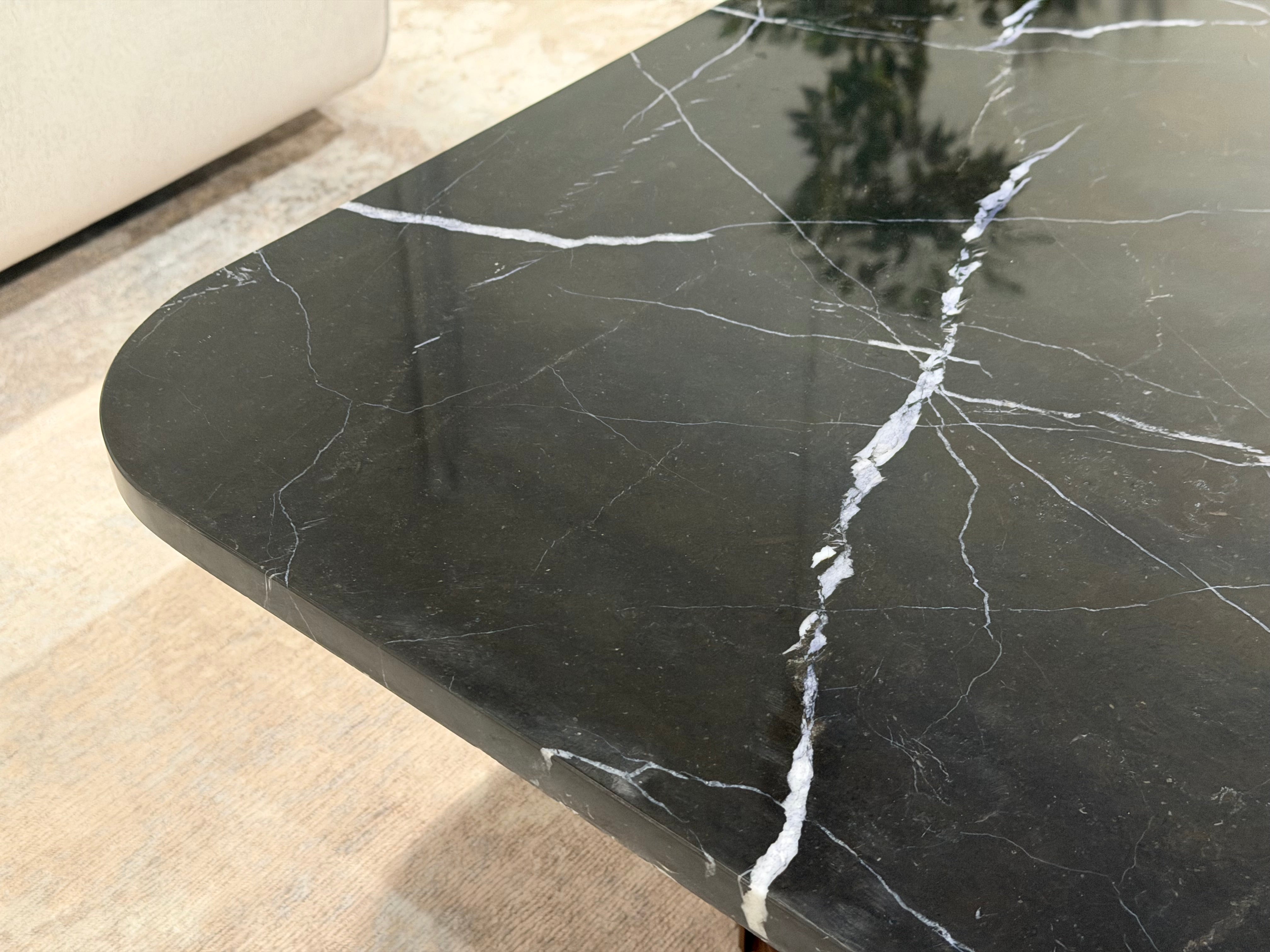Bari Marble Coffee Table, Black
