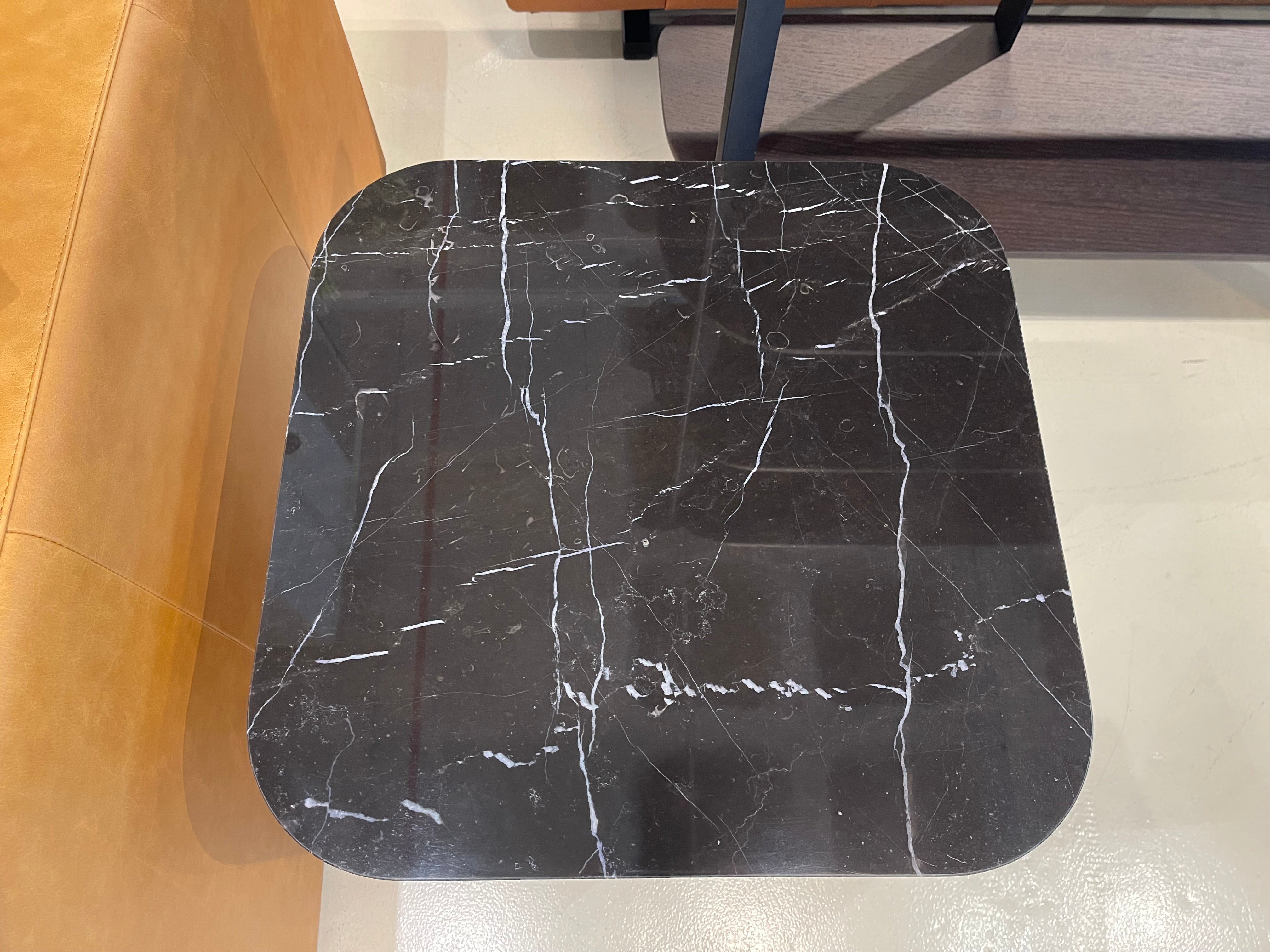 Bari Marble Side Table, Black