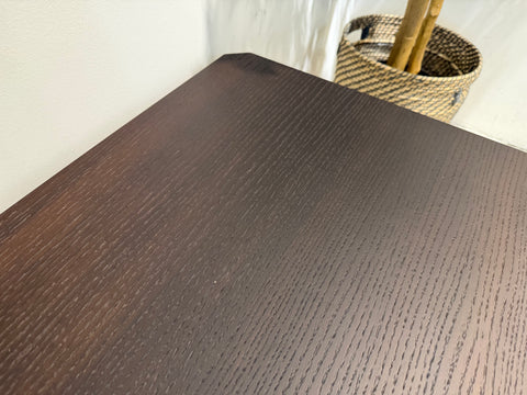 Regent Wood TV Console, Smoked Oak