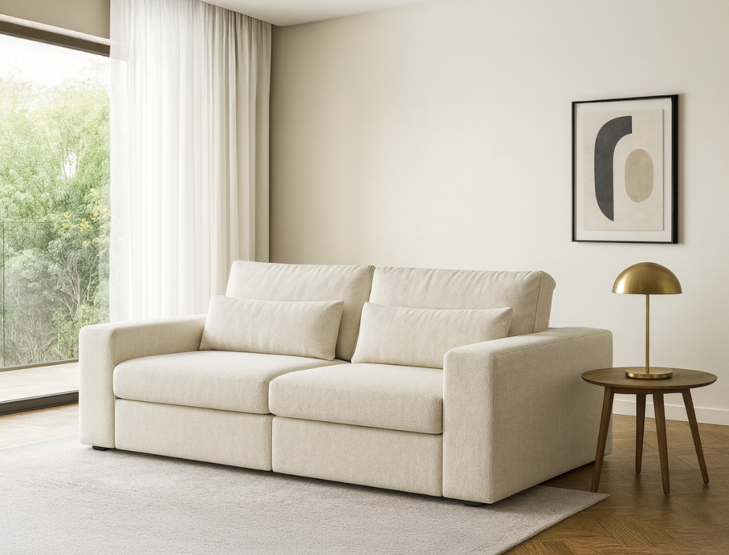 Amara 3 Seater Sofa, Atelier Beige