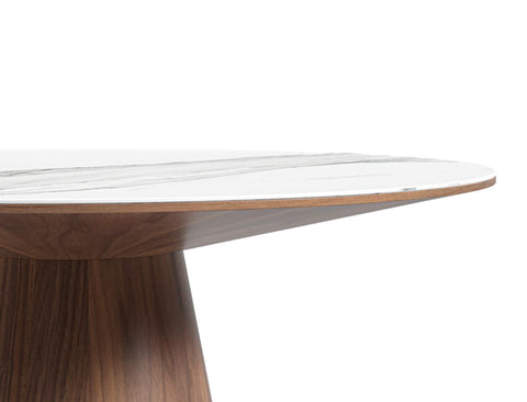 Aspen Round Dining Table, Sintered Stone (120cm)