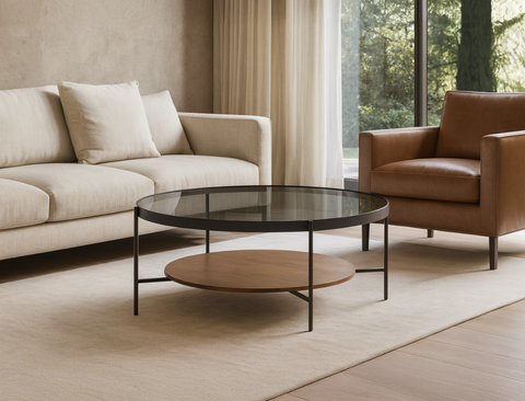 Astrid Tempered Glass Coffee Table