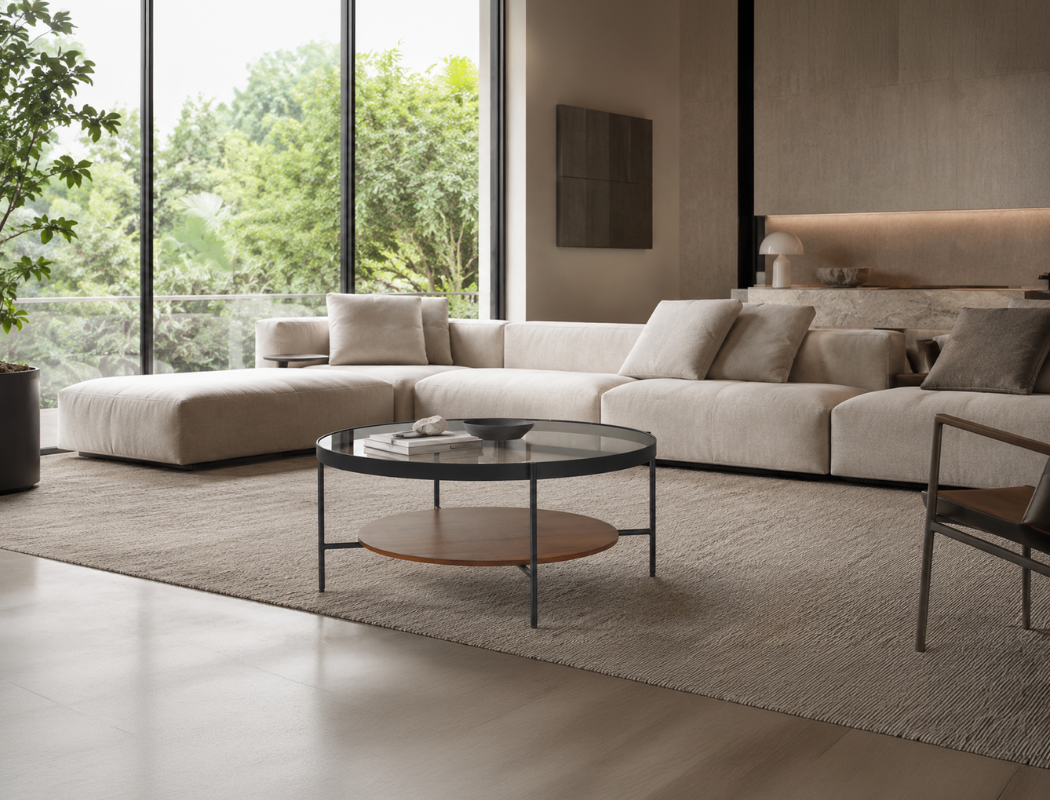 Astrid Tempered Glass Coffee Table