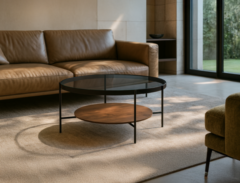 Astrid Tempered Glass Coffee Table