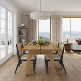 [CLEARANCE] Aubrey Solid Wood Dining Table (180cm), American White Oak