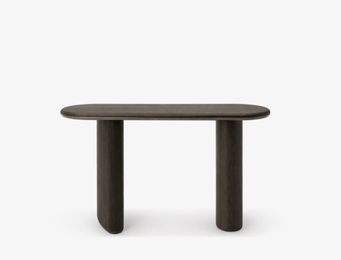 Aurelia Wood Console Table, Smoked Oak