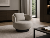 Aurora Swivel Armchair, Sand Grey