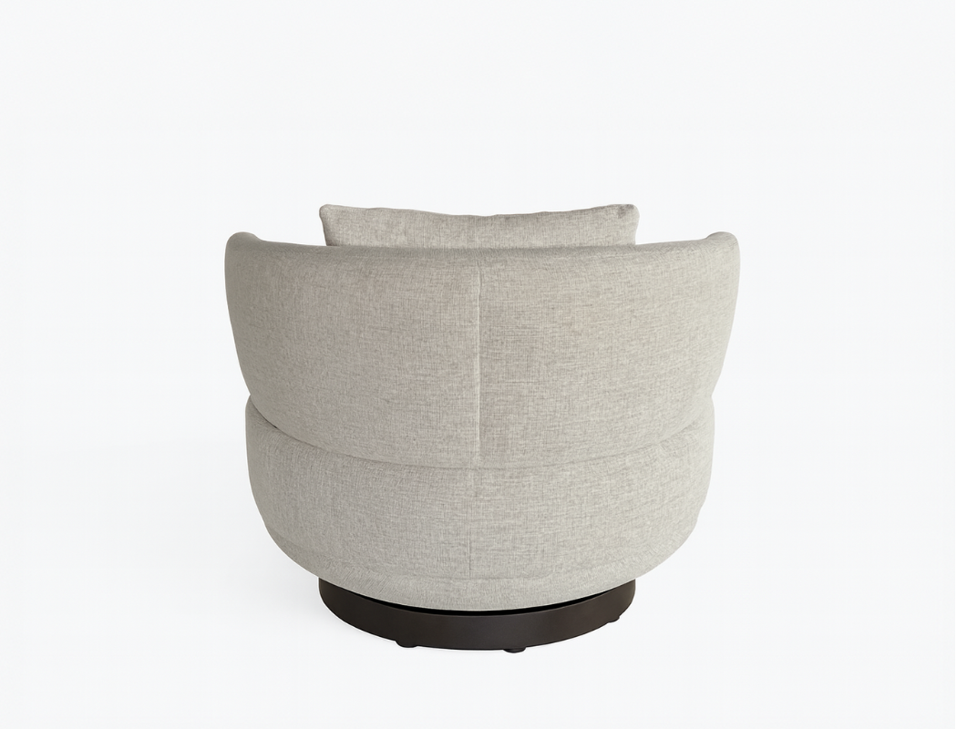 Aurora Swivel Armchair, Sand Grey