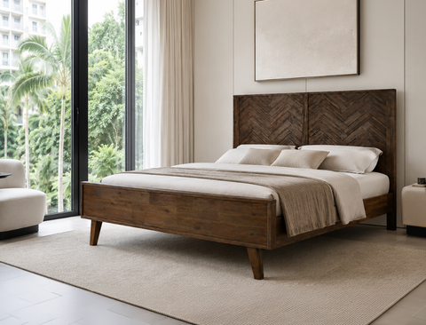 Austin Wood Bed Frame, Queen