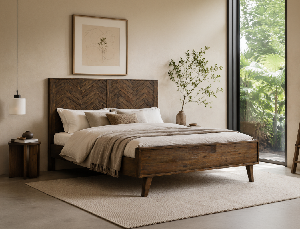 Austin Wood Bed Frame, Queen