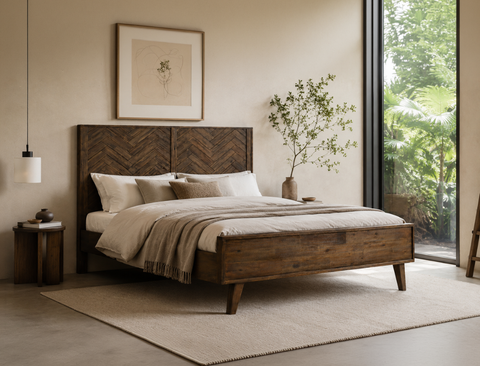 Austin Wood Bed Frame, Queen