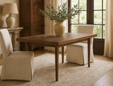 Austin Herringbone Solid Wood Dining Table (140cm)