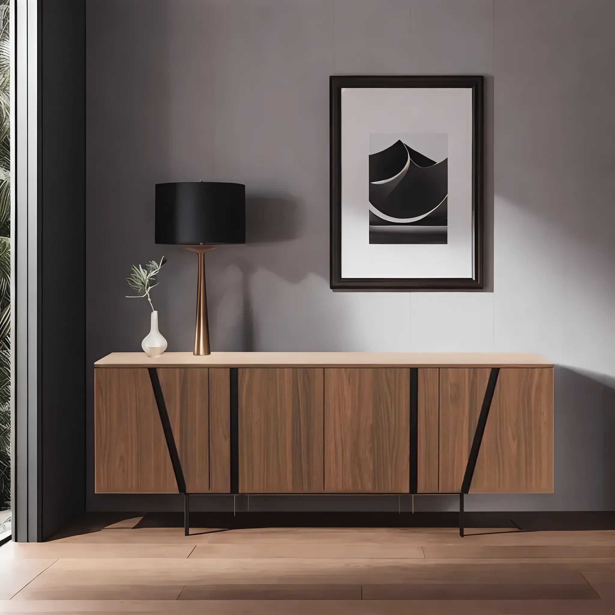 Axis Wood Sideboard, American Walnut
