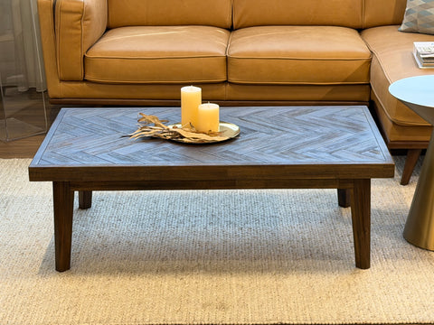 Austin Herringbone Solid Wood Coffee Table