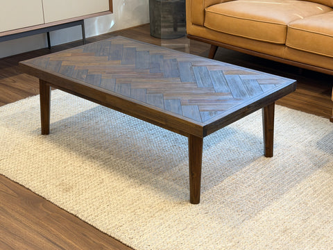Austin Herringbone Solid Wood Coffee Table