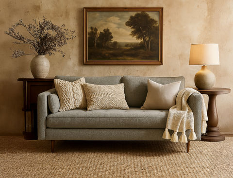 Boston 3 Seater Fabric Sofa