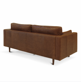 Boston 3 Seater Leather Sofa, Brown