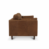 Boston 3 Seater Leather Sofa, Brown