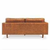 Boston 3 Seater Leather Sofa, Caramel Tan