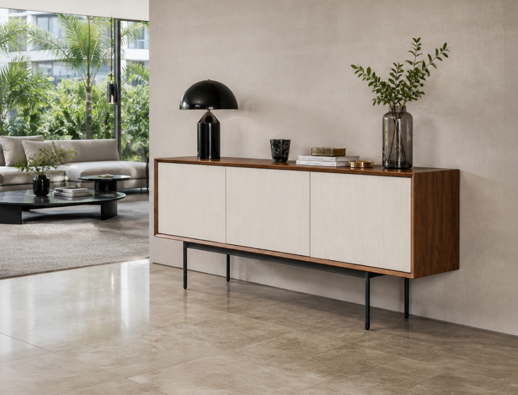 Brie Wood Sideboard, American Walnut
