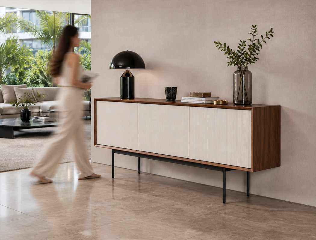 Brie Wood Sideboard, American Walnut