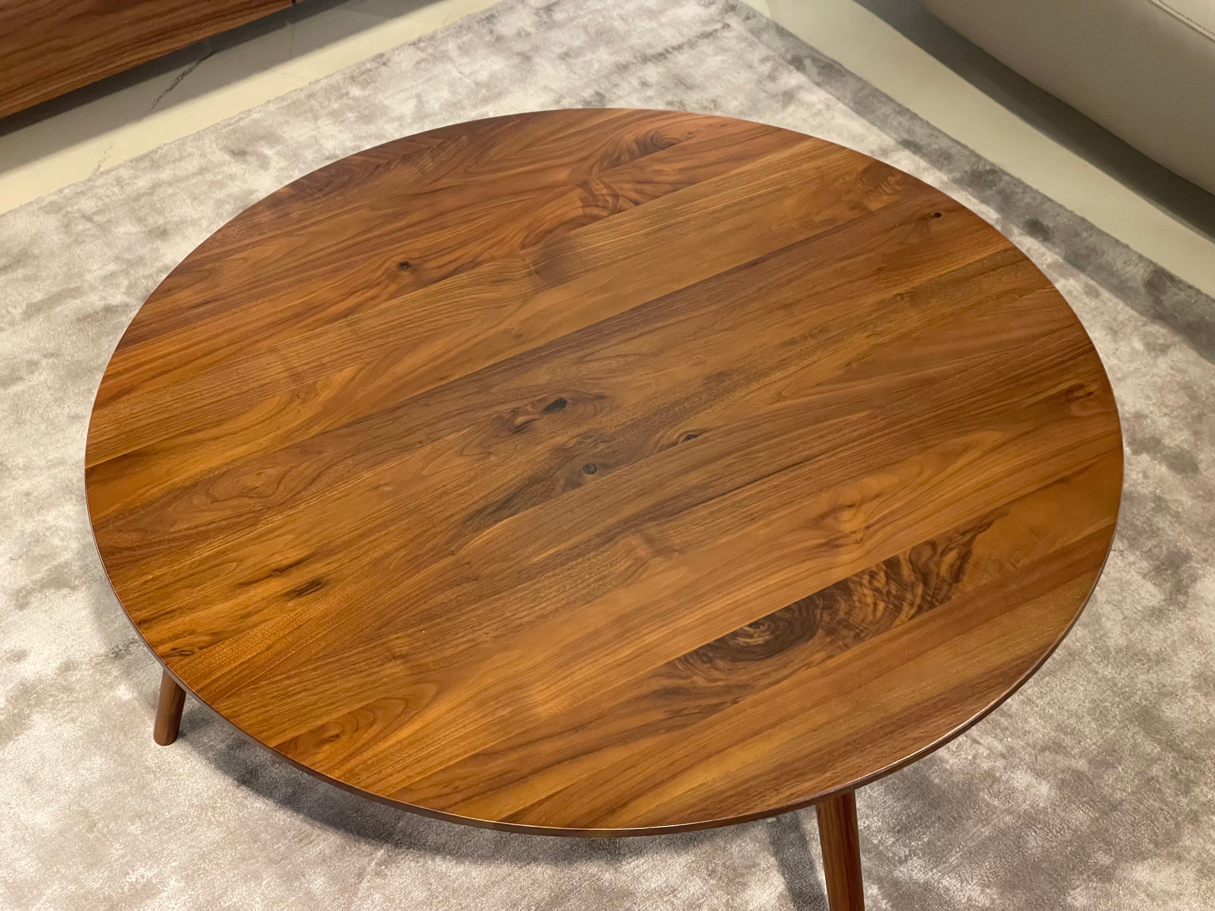 Eva Solid Wood Coffee Table, American Black Walnut