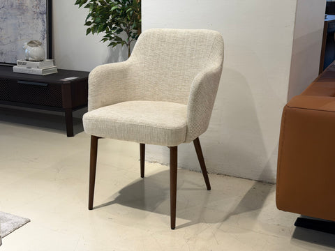 Charles Fabric Dining Arm Chair, Beige Sand