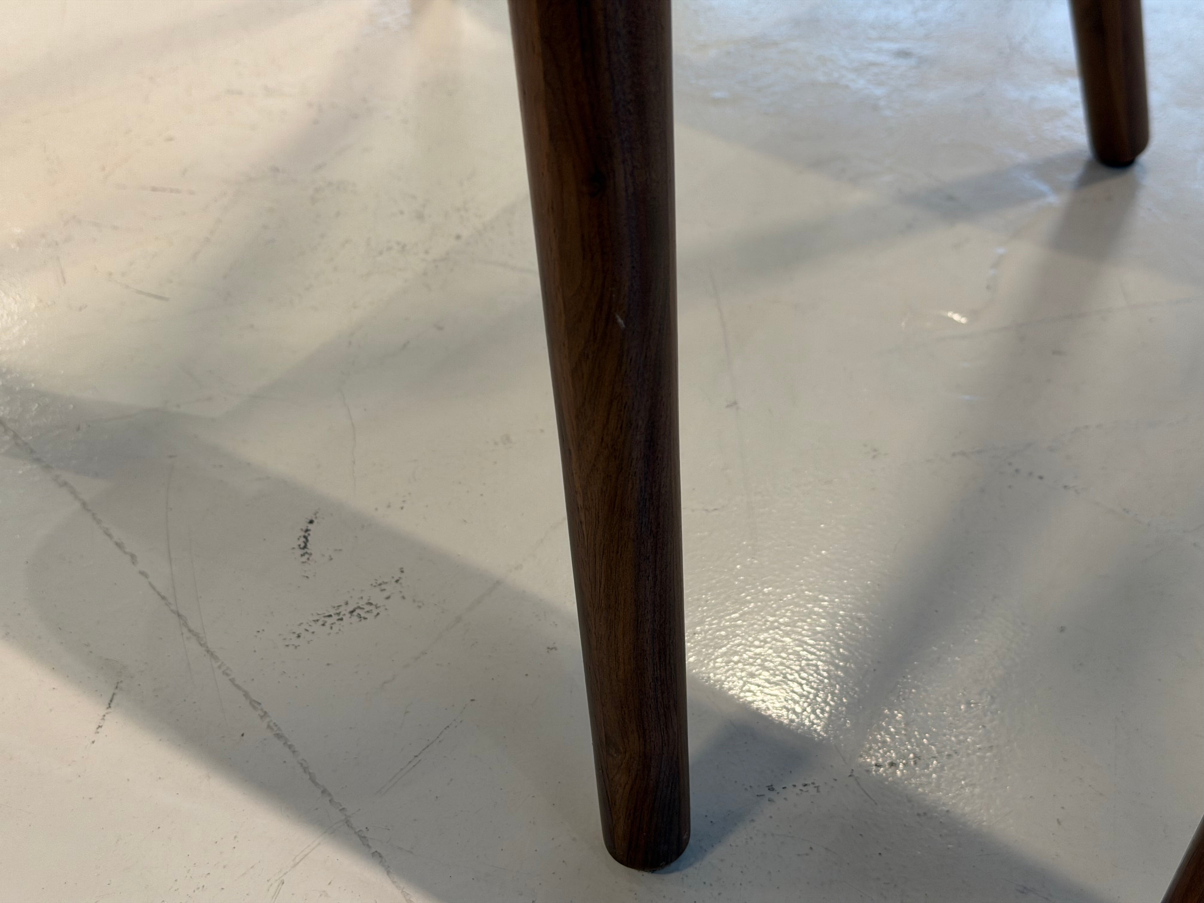 Bo Wood Dining Chair (Top Grain Leather), Black Walnut