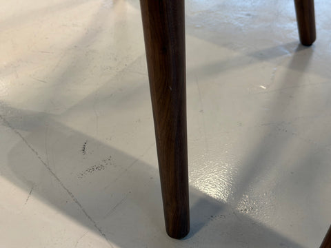 Bo Wood Dining Chair (Top Grain Leather), Black Walnut