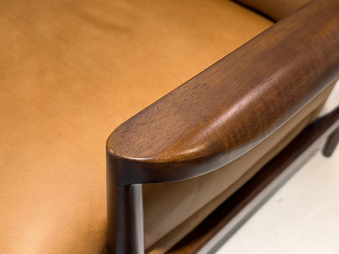 Quinn Leather Lounge Chair, Vintage Tan (Premium)
