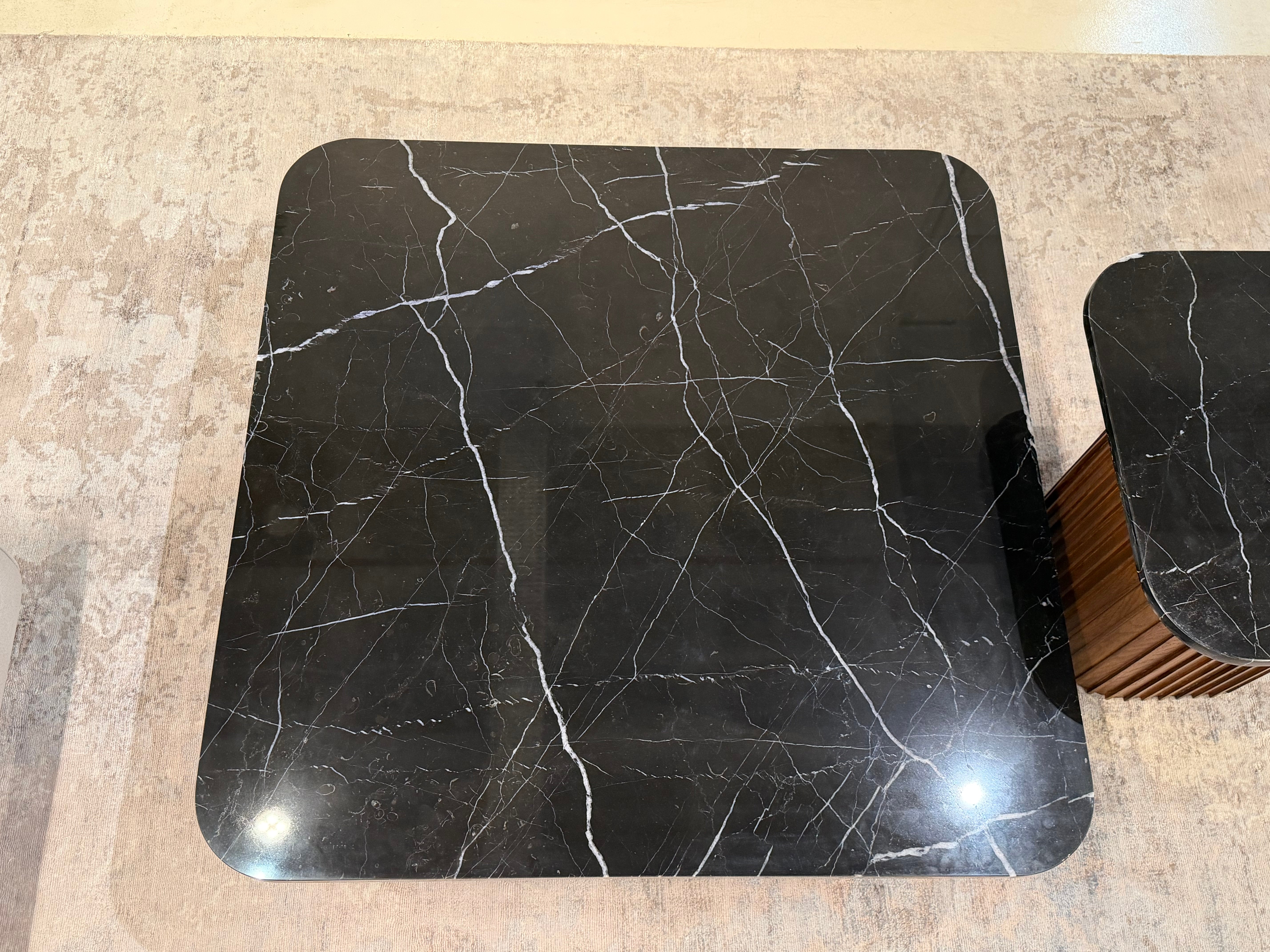 Bari Marble Coffee Table, Black