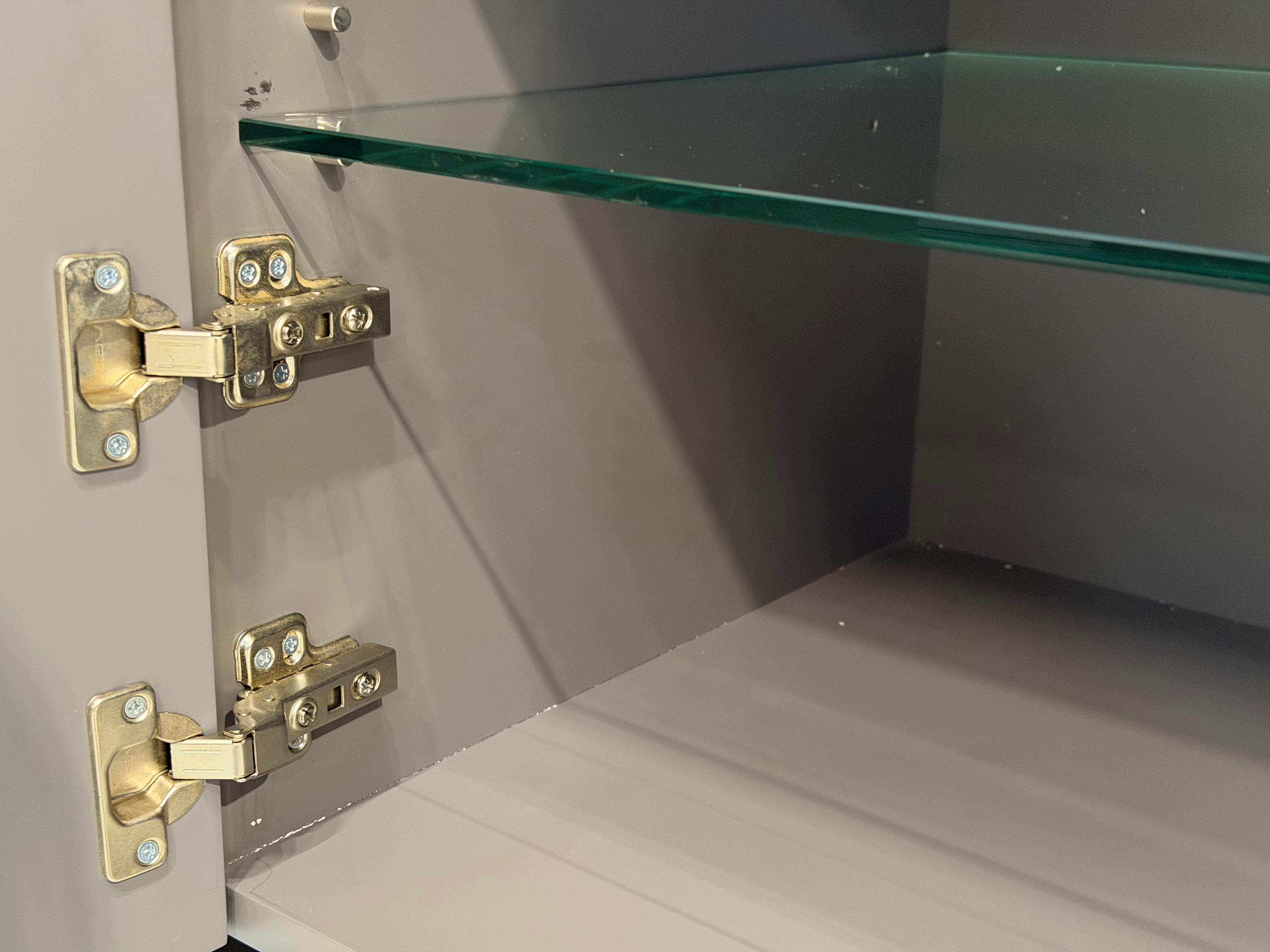 Etna Sintered Stone Sideboard, Grey (Glossy)