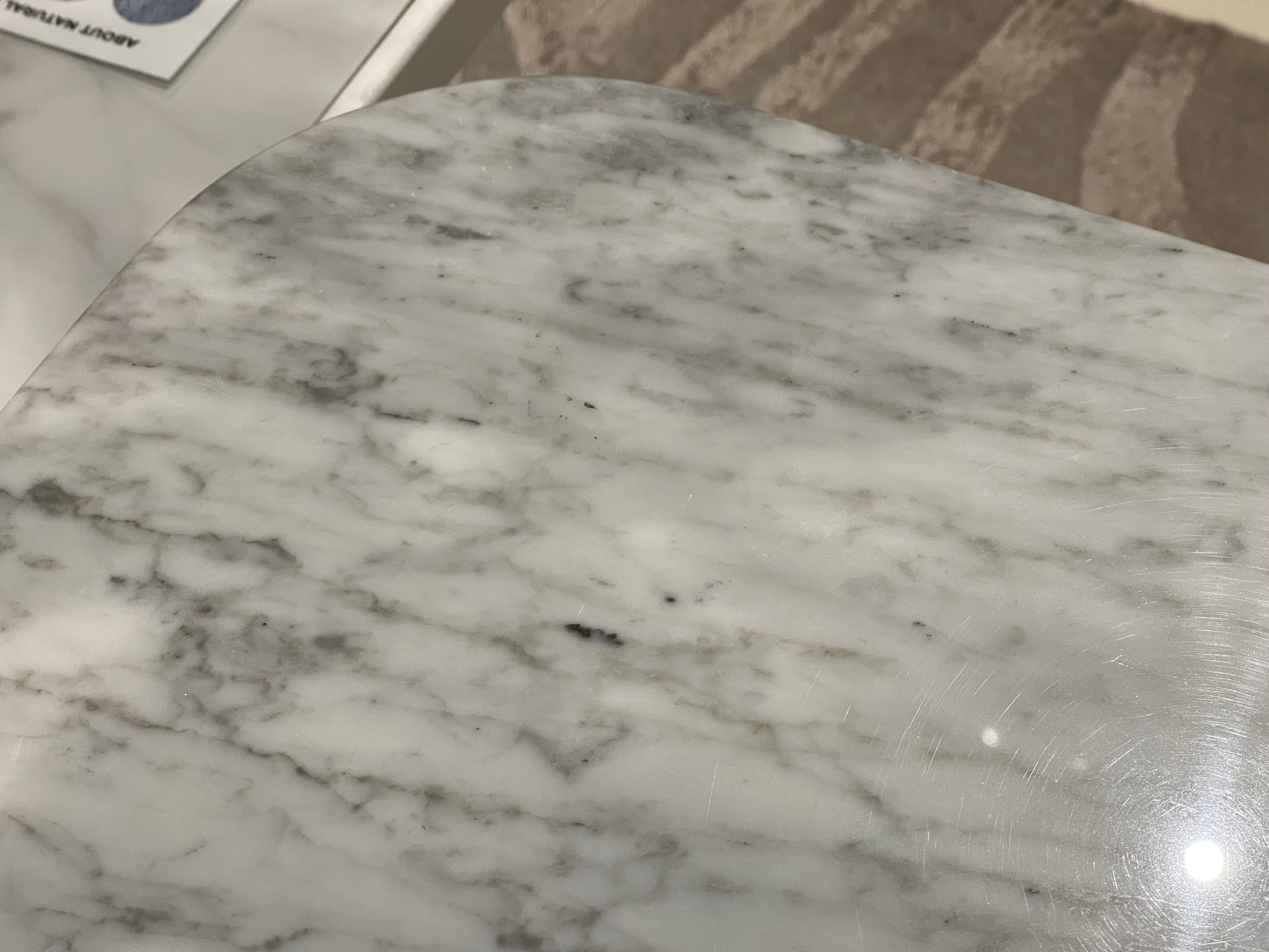 Bari Marble Side Table, White