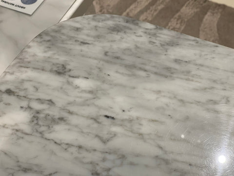 Bari Marble Side Table, White