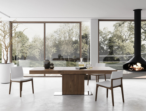Camden Extendable Wood Dining Table (180cm - 240cm), American Black Walnut